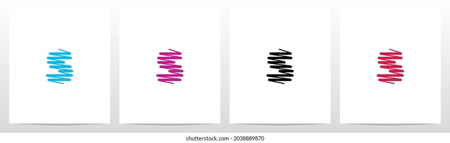 Scribble Forming Letter Logo Design S