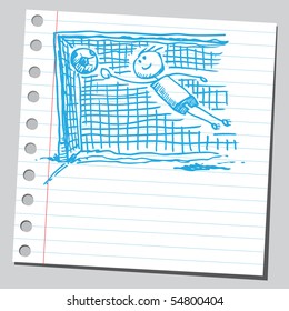 Scribble goalkeeper