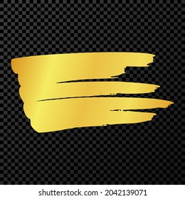 Scribble with a gold marker. Doodle style various scribble. Gold hand drawn design element on dark transparent background. Vector illustration