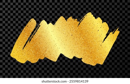 Scribble with a gold marker. Doodle style scribble. Gold hand drawn design element on dark transparent background. Vector illustration