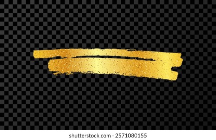 Scribble with a gold marker. Doodle style scribble. Gold hand drawn design element on dark transparent background. Vector illustration