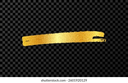 Scribble with a gold marker. Doodle style scribble. Gold hand drawn design element on dark transparent background. Vector illustration