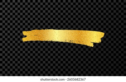 Scribble with a gold marker. Doodle style scribble. Gold hand drawn design element on dark transparent background. Vector illustration