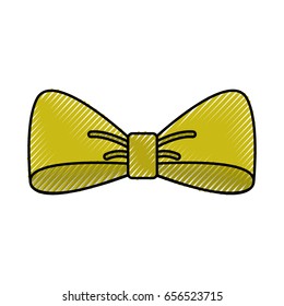 scribble green bow cartoon