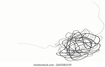 rabiscar, Mão desenhando rabiscar cutw, Mão desenhado rabiscar linha de esboço caos rabiscar padrão. linhas caóticas aleatórias. Lápis lápis lápis lápis textura marcador textura arte abstrata fundo..eps8
