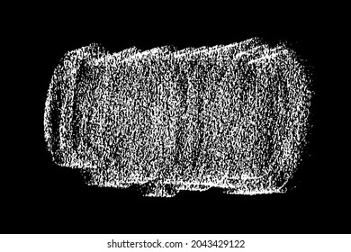 Scribble hand drawn in chalk on black background. Monochrome stain element. Digitally generated image. Vector illustration, Eps 10.