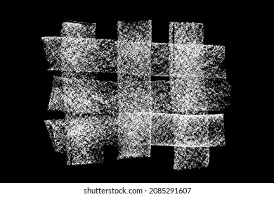 Esgrima mano dibujada en tiza sobre fondo negro. Elemento de mancha monocromo. Imagen generada digitalmente. Ilustración vectorial, Eps 10.