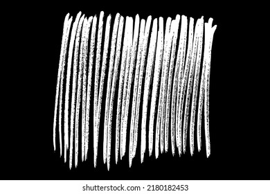 Scribble hand drawn in chalk on black background. Monochrome stain element. Digitally generated image. Vector illustration, Eps 10.