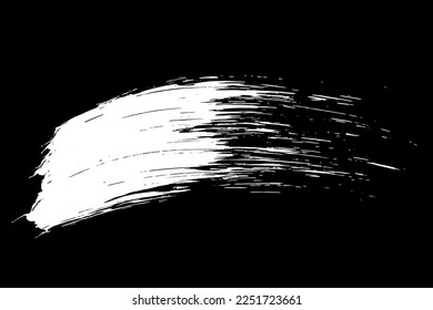 Scribble hand drawn in chalk on black background. Monochrome stain element. Digitally generated image. Vector illustration, Eps 10.