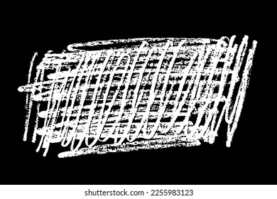Esgrima mano dibujada en tiza sobre fondo negro. Elemento de mancha monocromo. Imagen generada digitalmente. Ilustración vectorial, Eps 10.