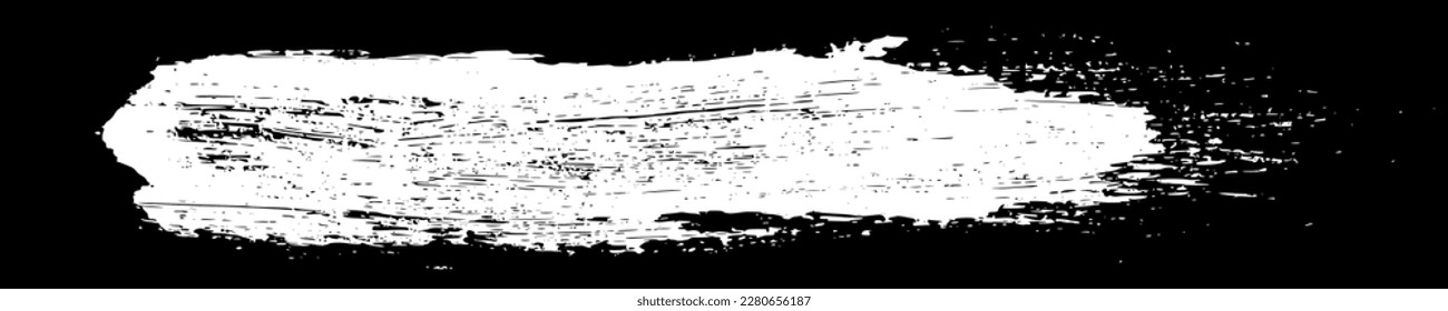 Scribble hand drawn in chalk on black. Panoramic background. Wide horizontal long banner. Design element. Vector illustration, Eps 10.