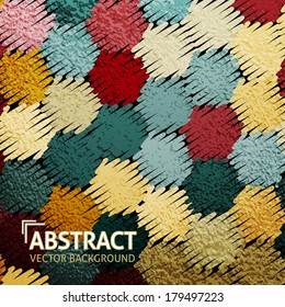 Scribble hexagon geometric grunge background.
