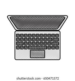 scribble laptop cartoon