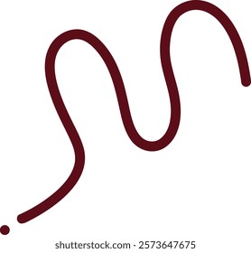 scribble line handdraw vector red 