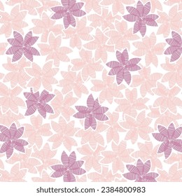 Scribble Linear daisies pattern for textile print