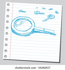 Scribble magnifying glasses