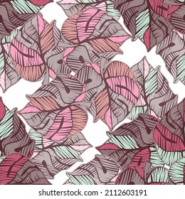 La monastera esgrimida deja un patrón tropical sin costuras. Papel de paredes sin fin de hojas de palma de bordado. La exótica jungla hawaiana. Fondo del bosque lluvioso. Diseño para tela, impresión textil, envoltura, cubierta