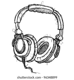 scribble series - headphones