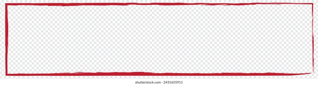 Scribble, sketch lines rectangle frame. Squiggly, zig-zag, criss-cross doodle lines rectangular border