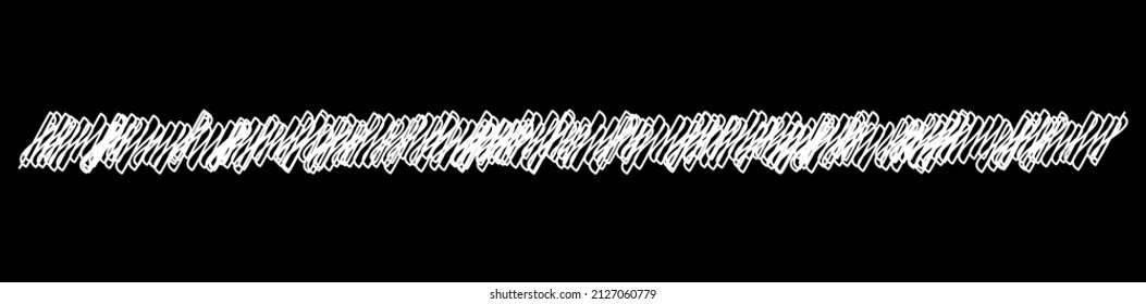 Escriba, boceto, tiza de doodle esquemática, divisores horizontales de línea de pizarra. Ondulados, ondulados, ondulados y ondulados, zigzag, cruces cruzadas