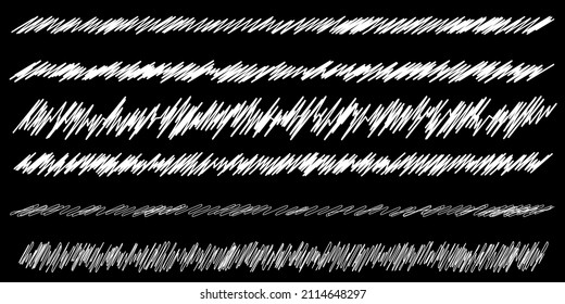 Escribar, esbozar, dibujar con forma de garabatos divisores horizontales de línea. Ondulados, ondulados, ondulados y ondulados, zigzag, cruces cruzadas