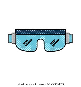 scribble snowboard protective glasses