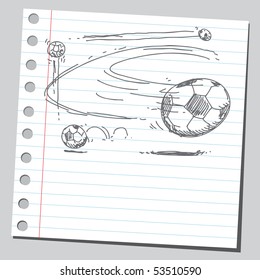 Scribble soccer balls