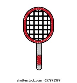 scribble sport racket cartoon