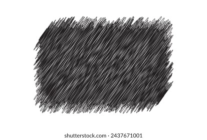 Scribble Stains Hand gezeichnet in Bleistift, Vektor-Logo-Design-Elemente