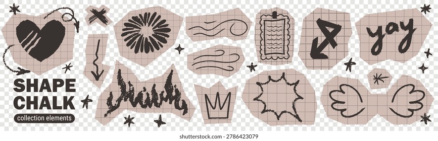 Scribble star scrapbook and