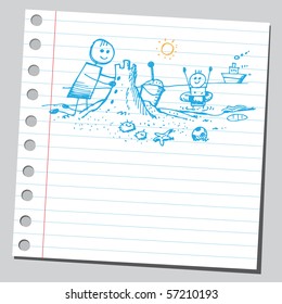 Scribble summer kids