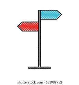 scribble traffic sign cartoon