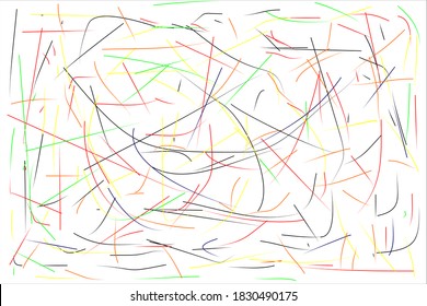 Scribble vector colorful pattern. Vector scribble line. Texture vector abstract scribbles, chaos doodles. Vector scribble.