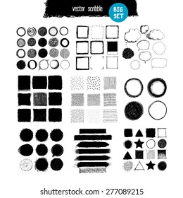 Scribble vector doodle big large  pack collection set