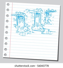 Scribble waterfalls