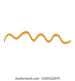 Scribble Wavy Line. Decorative Design Element