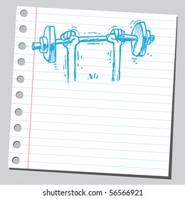 Scribble weight lifting