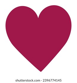 scribbled heart love feelings isolated