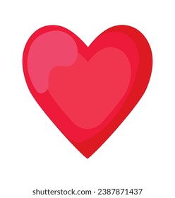 scribbled heart romance illustration isolated