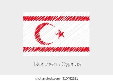 A Scribbled Map of the country of Northern Cyprus
