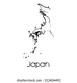 A Scribbled Shape of the Country of Japan