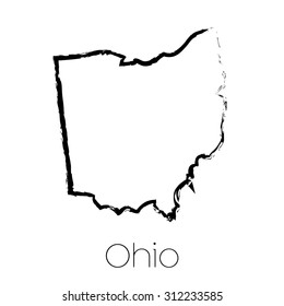 A Scribbled shape of the State of Ohio
