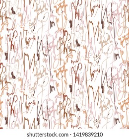 Scribbled signature ink marks seamless vector pattern.