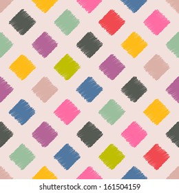 Scribbled squares color pattern design ideal for tiling