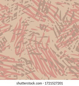 Scribbles Seamless Pattern. Abstract Background.