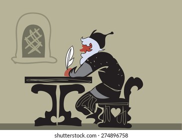 Scribe. Vector