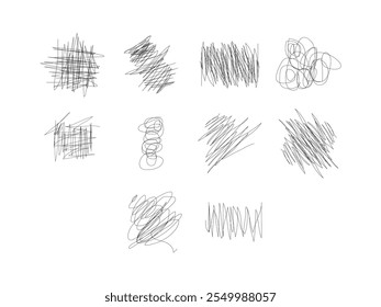 Scrible Abstract Design Element Set