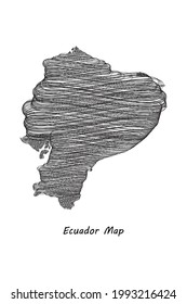 
Mapa de diseño descriptivo de Ecuador.eps 10 ilustración vectorial