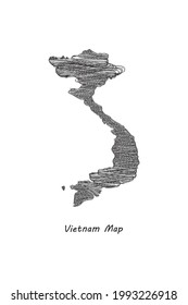Mapa de diseño de vietnam. Ilustración vectorial EPS 10 .