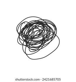 Scrible line art hand draw vector